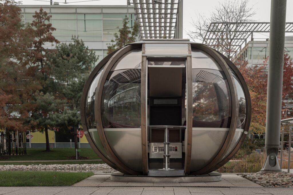 A meeting pod in Chiswick Business Park